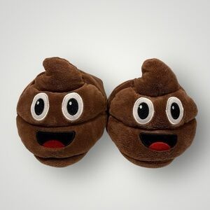 Kids Poop Emoji slippers size 7-8